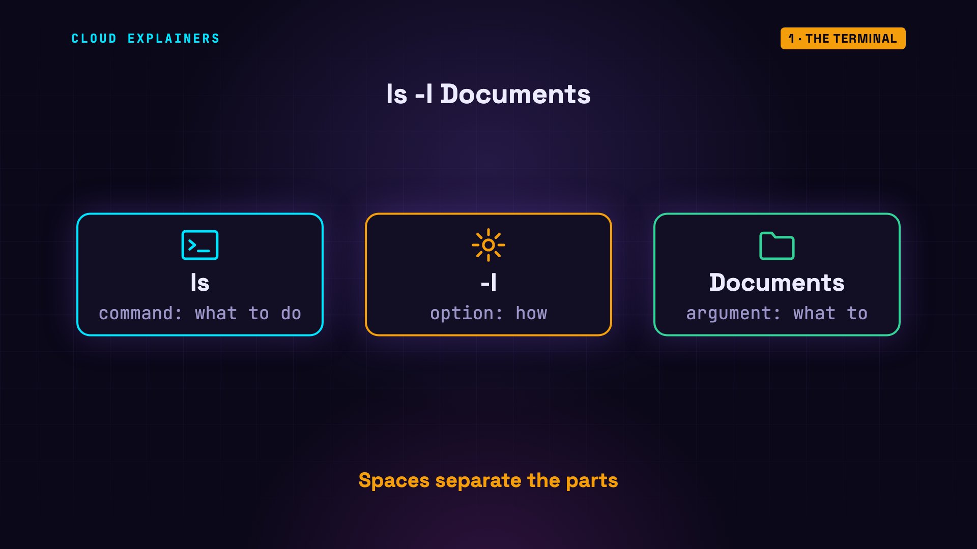 The terminal: diagram from the video