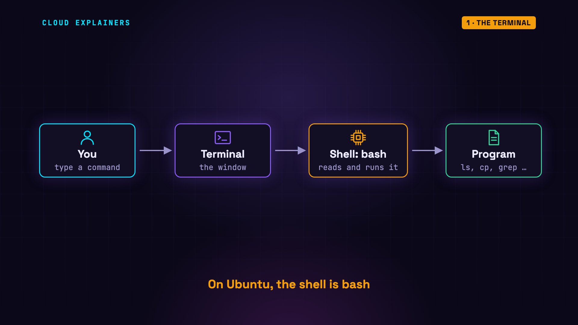 The terminal: diagram from the video