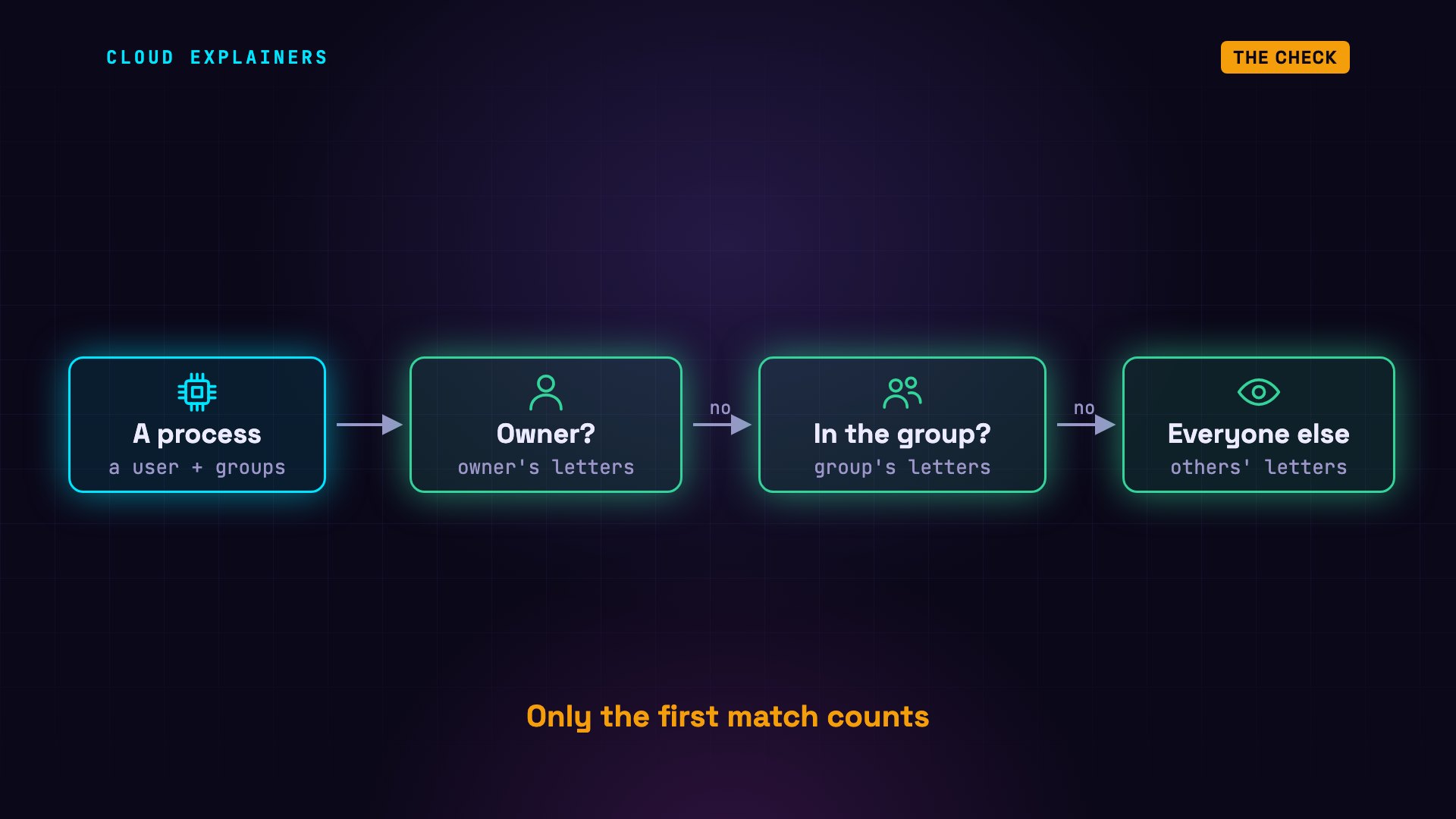 The check: diagram from the video